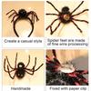 Pack Of 3 Halloween Spiders Pin Accessories Plush Head Ornaments For Costume Parties Kids Infants