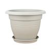 Weatherproof Plant Pots Round Flower Pot, Lightweight Pot with Drainage UV Resistant Garden Holes, Modern Planter for Indoor And Outdoor Plants