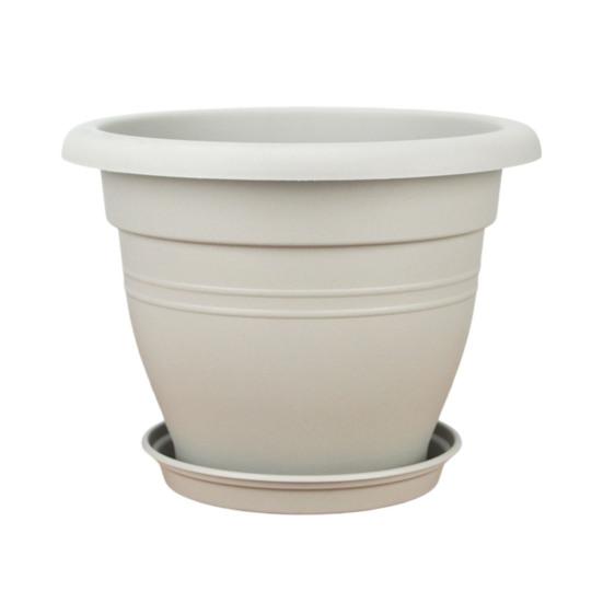 Weatherproof Plant Pots Round Flower Pot, Lightweight Pot with Drainage UV Resistant Garden Holes, Modern Planter for Indoor And Outdoor Plants