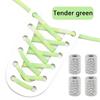 Elastic Round Printed Shoe Laces Diamond Metal Buckle No Tie Shoelaces Without Ties Shoelace for Sneakers Woman Man Shoestrings