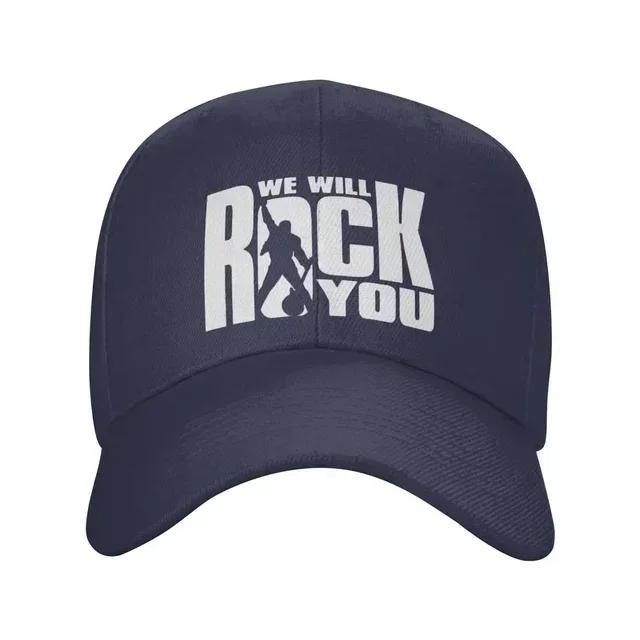 Mode Vi Ska Rocka Dig Basebollkeps Unisex Justerbar Queen Rockband Pappahatt Utomhus Snapback Kepsar Truckerkepsar