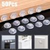 50Pcs/Sheet Rubber Furnitures Bumper Pad Door Cabinet Toilet Drawer Wall Cushion Stickers