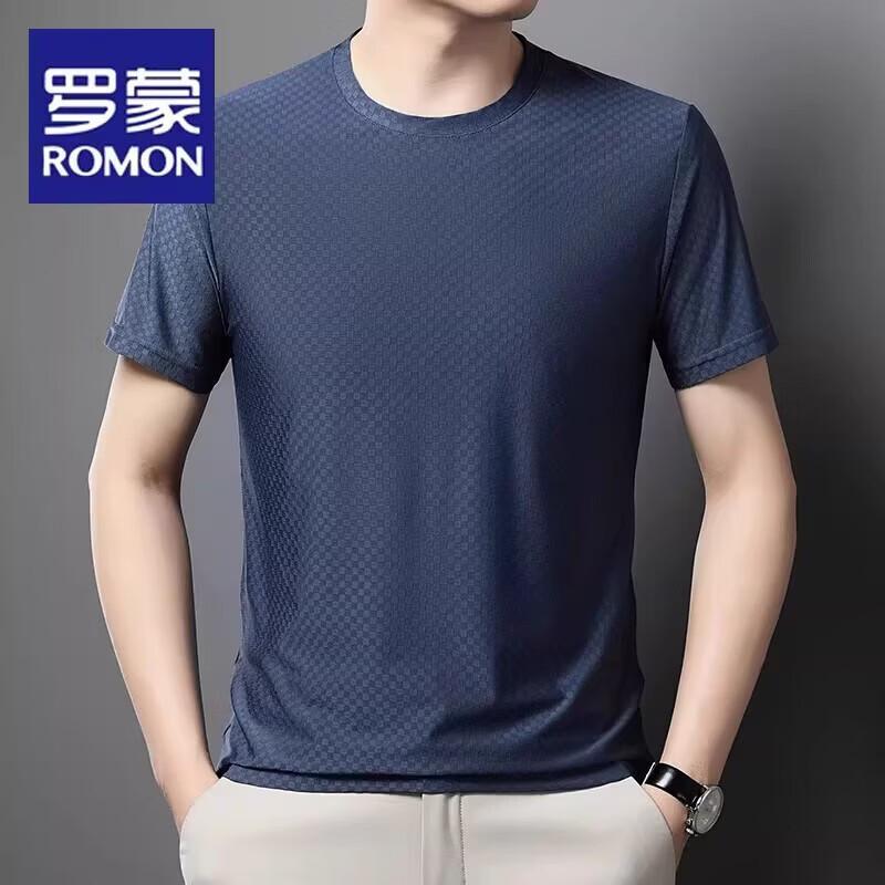 ROMON Men's Ice Silk Quick-Dry Short Sleeve T-Shirt