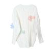 2024 Rainbow Bear Twist Knit Sweater: Autumn/Winter Loose Fit for Women