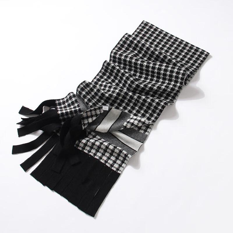 G·TENNA NXW187 Unisex Houndstooth Wool Scarf