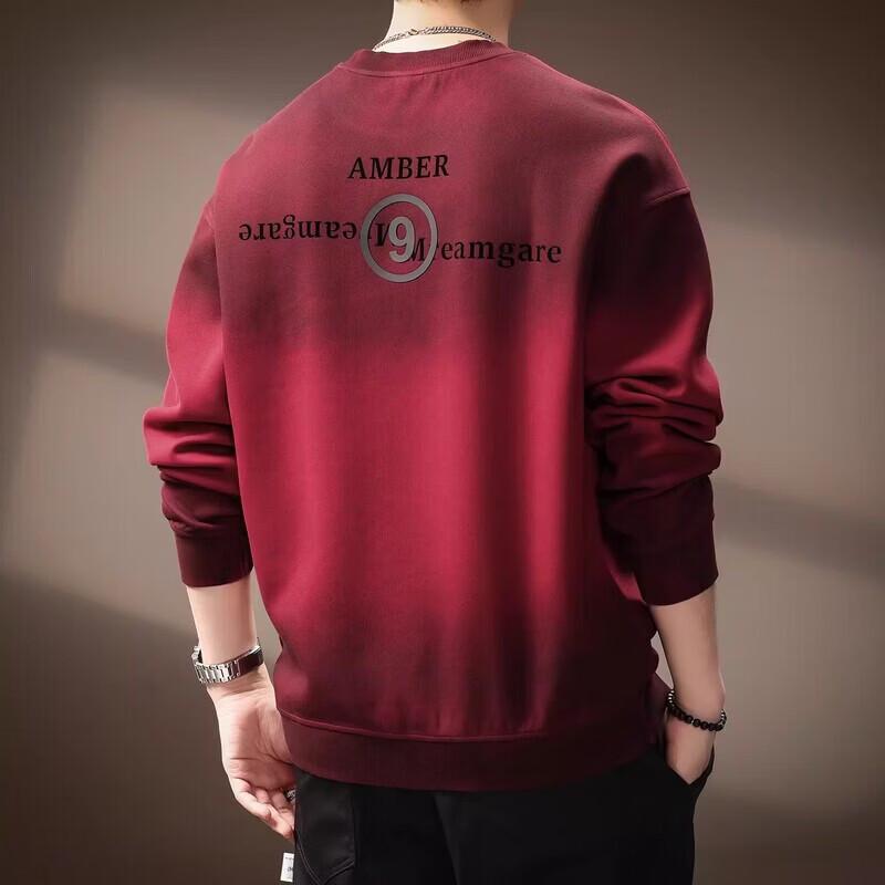 

Men s Vintage Washed Gradient Distressed Pullover Sweatshirt 2XL