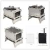 Portable Camping Tent Stove Outdoor Wood Fire Heater Quick Assembly Backpacking Hiking Stainless Steel Burning Stove Camping
