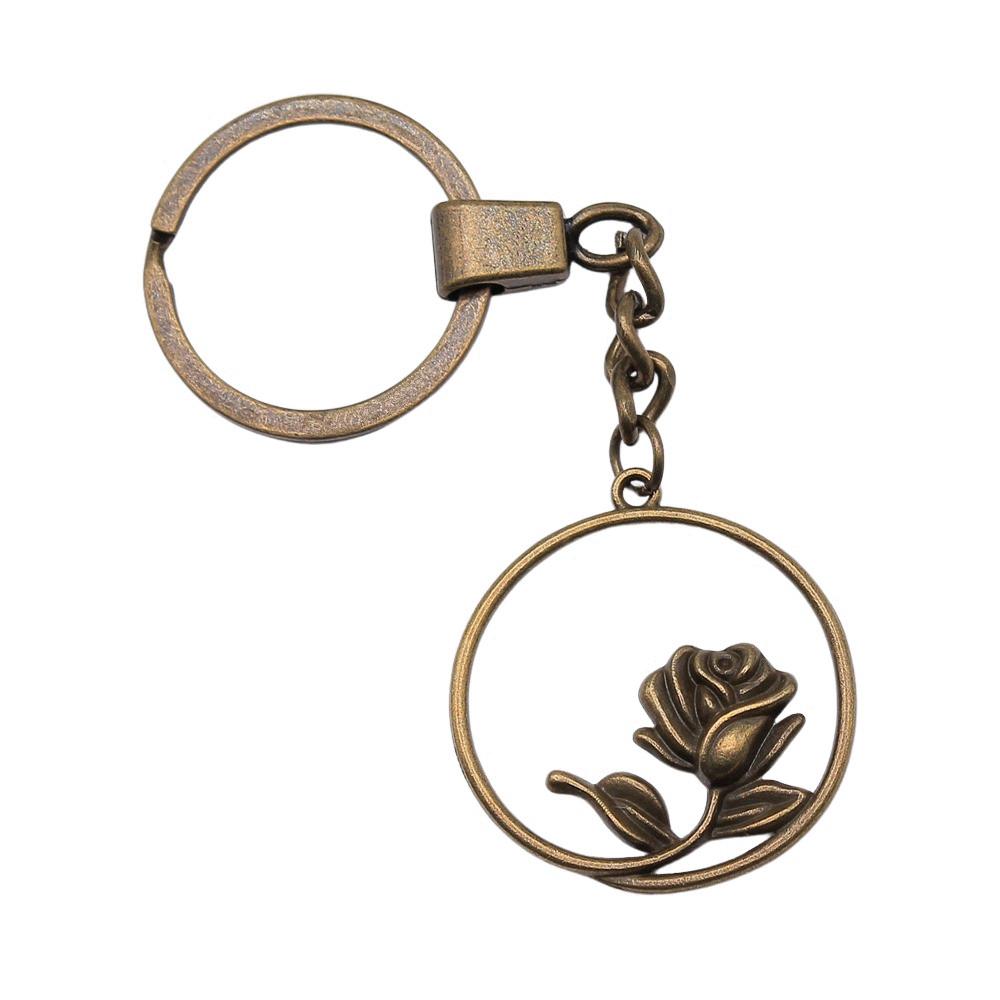 The Flower Of Life Keychain Craft Jewelry Victory Symbol Key Ring 30mm