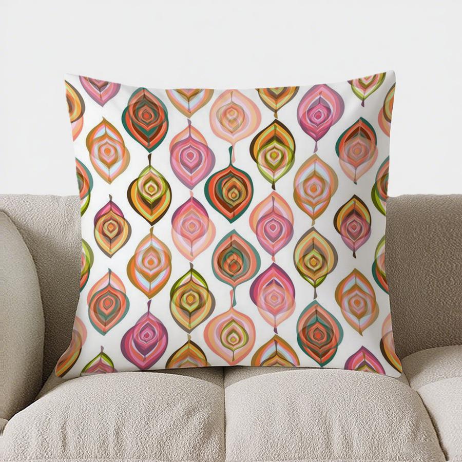 

Home Decor Bohemian Tribal Pattern Throw Pillow Cover Pattern Cushion Cover Suitable for Sofa Bedroom Car Pillow Cover 16x16Inch
