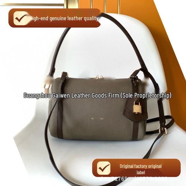New Floral Cowhide Shoulder and Crossbody Handbag