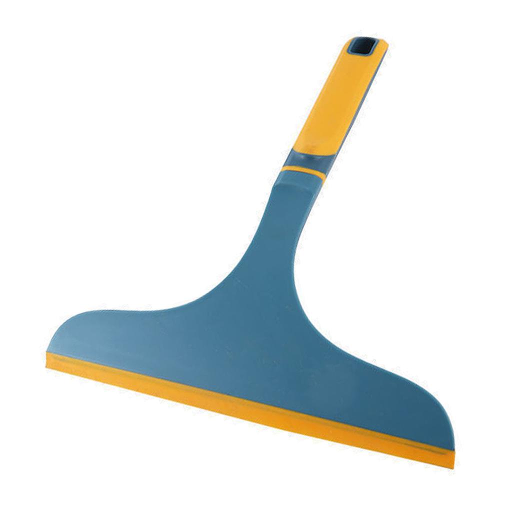 Glass Wiper for Window Shower Door Car Flexible Soft PP TPR Clean Tool with Curved Handle Dark