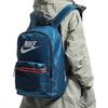 Nike Heritage Polyester Backpack Regular Unisex Blue Casual BA6092-474