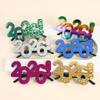 2026 Themed Celebration Glasses With Glittering Numbers Costume Accessory for Party Photos and Decorative Backdrops