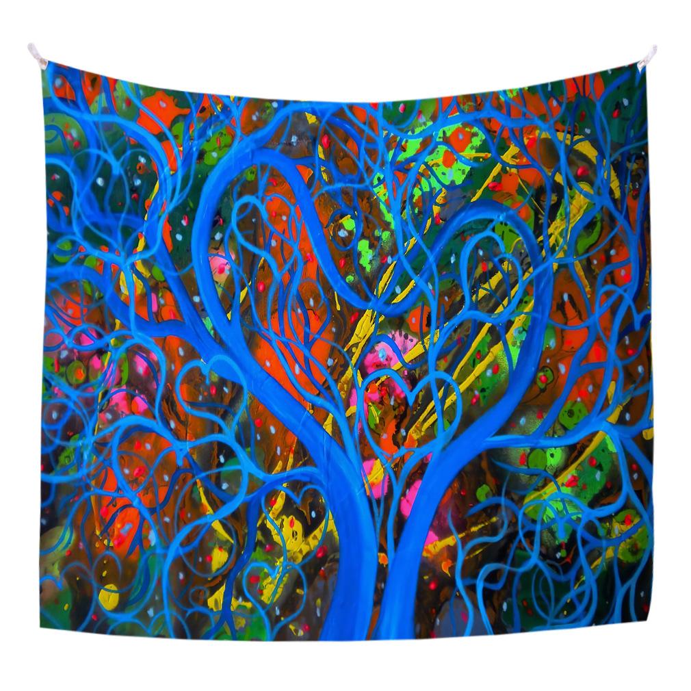 Fantasy Tree Wall Tapestry Landscape Series Hanging Carpet Living Room Background Cloth Home Decoration Cloth Bedroom Hanging Cloth