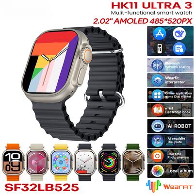 HK11 ULTRA 3 Smartwatch 2025 49mm AMOLED 2G ROM KI Chat Roboter Bluetooth Netzwerkanruf Uhr NFC Kompass Smartwatch Herren Damen