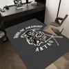 1pc Sons of Anarchy Themed Office Carpet Chair Mats - Durable Polyester Rug for Home Theater, Office, Dorm Room Decor - tA35