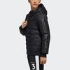 Adidas Neo Mens Sporty Puffer Jacket With Hood Men Jacket Black EI4422