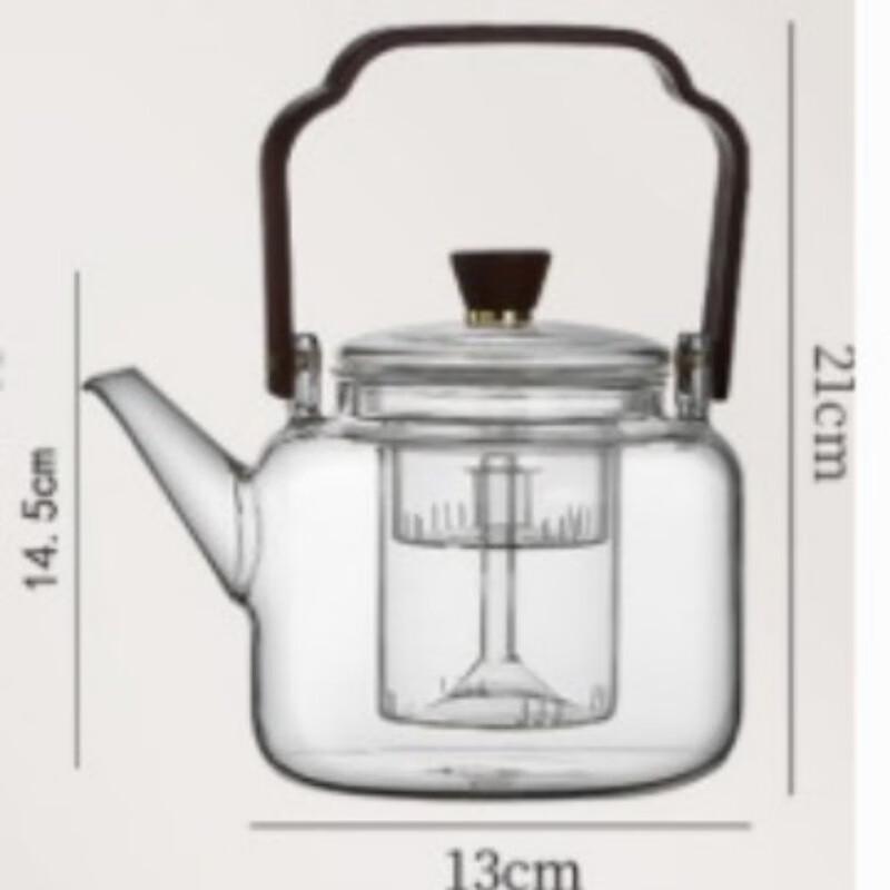 Dilona Borosilicate Glass Teapot with Handle
