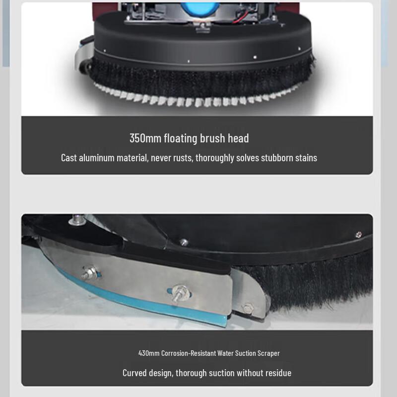 DJ350M Commercial Hand-push Scrubber Dryer CN plug (adapter included)