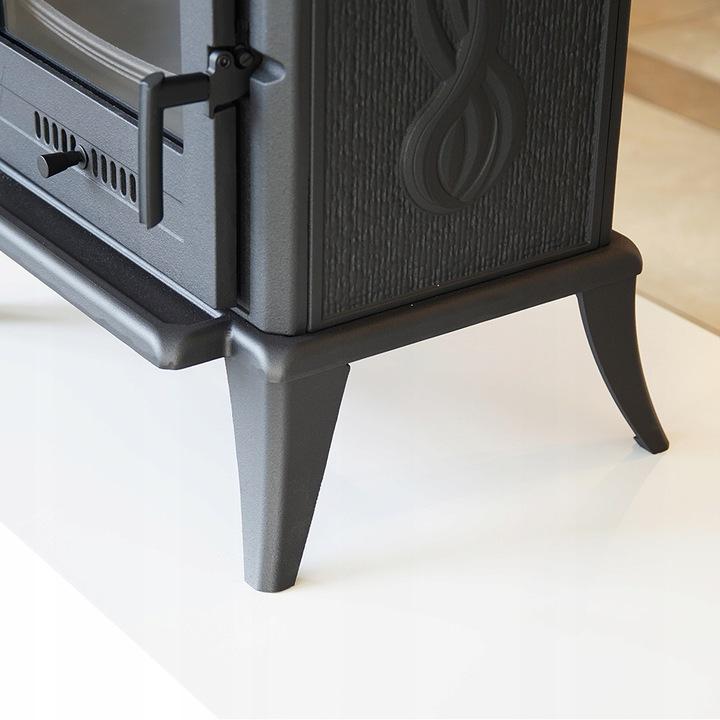 Freestanding Stove Fireplace KRATKI KOZA K7 5kW Ø130 Cast Iron Mounting Kit