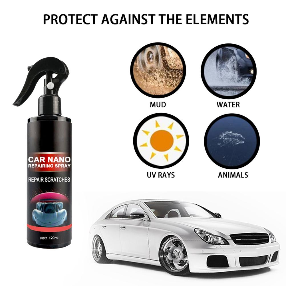 Nano Coating 120ml Car Liquid Hydrophobic Polish Paint Wax Spray Crystal Coat Film