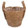 1Pcs Seaweed Straw Flowerpot 16Cm Multipurpose Indoor Planter Storage Basket Retro Boho Flower Vase for Faux Flowers and
