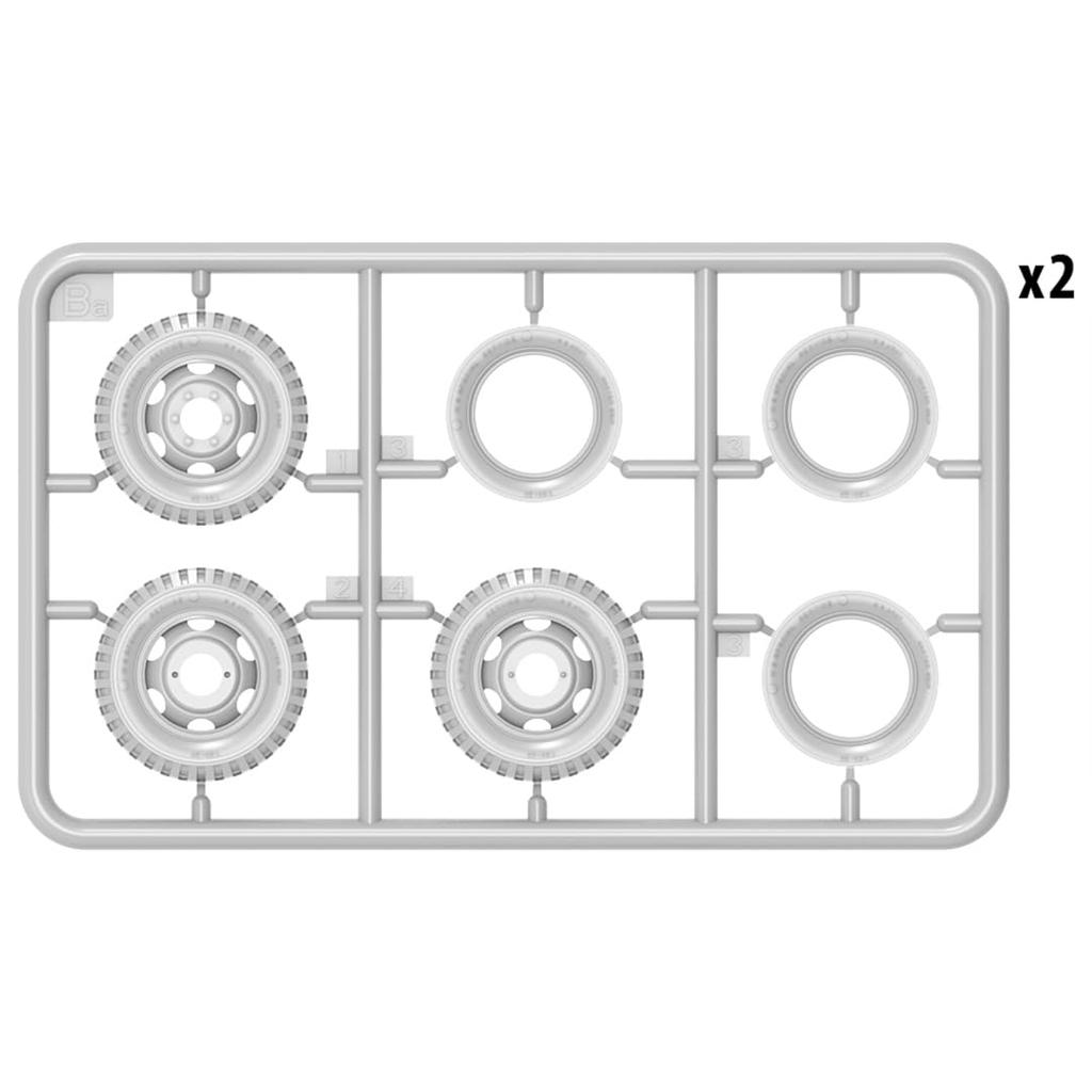 MiniArt 1/35 Scale US Army G7107 1.5t 4x4 Cargo Truck with Metal Cargo and 3 Crew Figures, Plastic Model Kit MA35383
