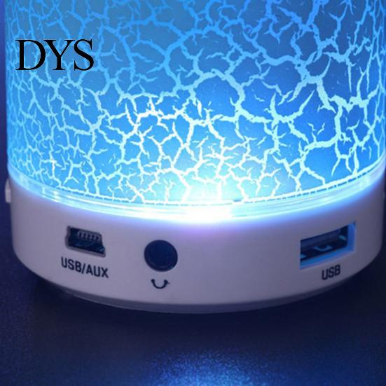 Bluetooth Bass Speaker A9 Portable LED Light Crack Bluetooth-compatible U Loudspeaker Disk TF Card Subwoofer Music Player for Phone