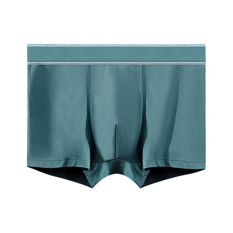 Large Size Male Spring and Autumn Pure Cotton Antibacterial Base Breathable Flat Angle Underwear