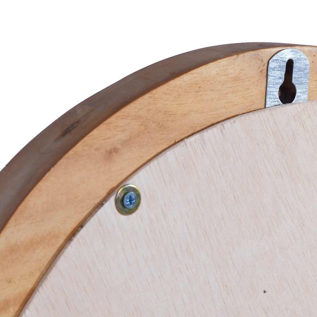 Wall Mirror 40 Cm Teak Round