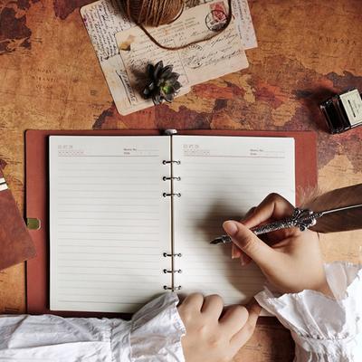 Vreckový notebook v retro štýle Hladké písanie Prémiová zhrubnutá strana Bez prepúšťania atramentu Kancelárske potreby na poznámkový blok A5/A6