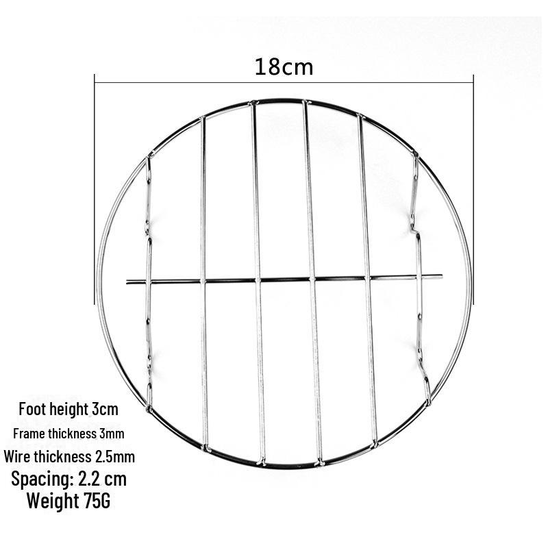 15-25cm Stainless Steel Non-Magnetic Steaming Rack for Vegetables