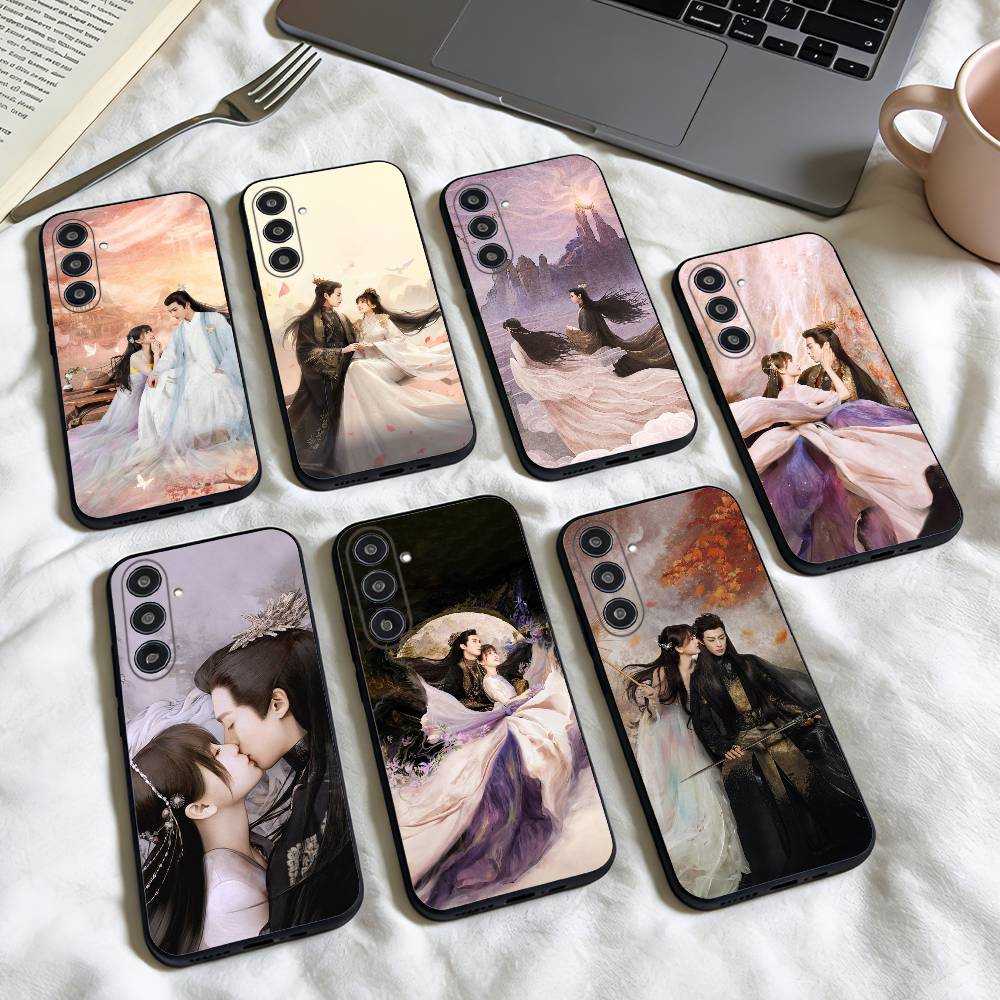 Love Between Fairy and Devil phone Case For Samsung Galaxy A73,A72,A71,A70,A53,A52,A51,Others Soft Black Shell