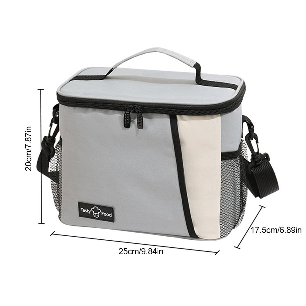 Portable Picnic Bag Thermal Insulated Picnic Box Tote Cooler Handbag Waterproof Backpack Bento Pouch Camping Food Storage Bags