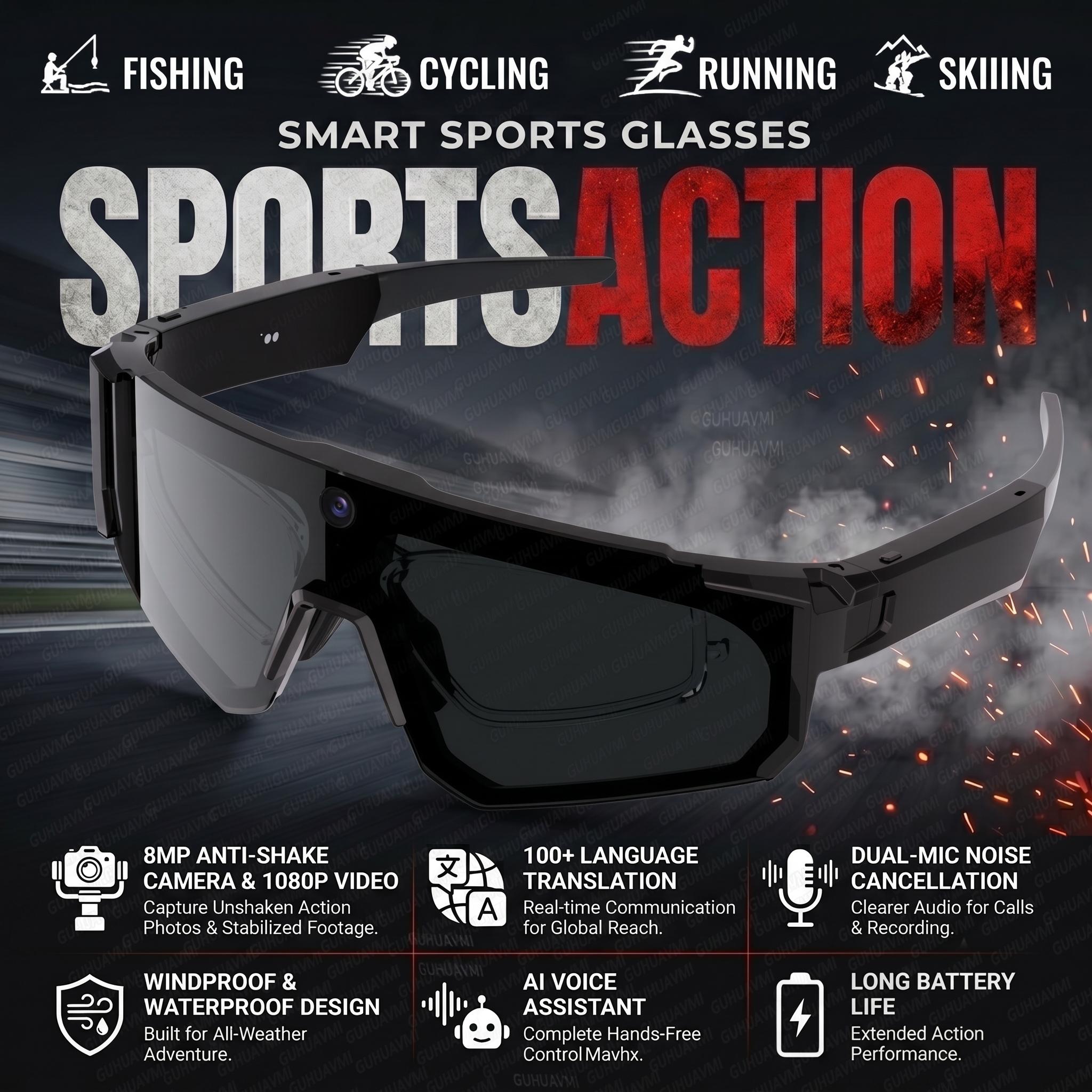 AI Smart Glasses with Camera HD