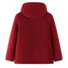 2025 Winter Stylish Versatile Hooded Lambswool Jacket – Warm, Loose-Fitting Cotton Coat