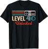 Unlocked Level 40 Birthday Boy Video Game Controller T-Shirt