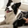 Dog Grooming Comb for Dog, Double-Purpose Metal Teeth Tool Wooden Handle Brush for Matted Furs, Daily Brushing, Loose Hair Cleanups and Bath Care