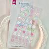1pc Cute Aesthetic Stickers 3D Epoxy Gel Clover Strawberry Decals for Phone Case Journal DIY Scrapbook