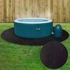 Hot Tub Mat For Bathtub 37m Diameter Non-Slip Inflatable Spa Pad Portable Waterproof Floor Protector Absorbent Ground Base For