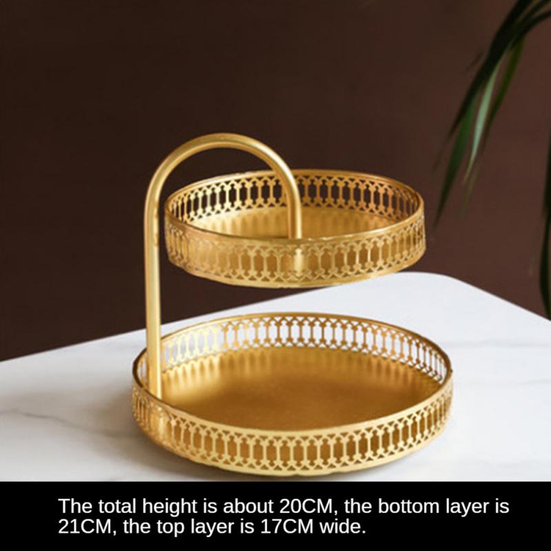 Fruit Tray Support Stability Will Not Damage The Desktop European Light Luxury Texture Open Three-dimensional Storage Design