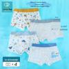 Summer Ice Silk Mesh Boys' Boxer Shorts - Cotton Blend for Babies & Kids