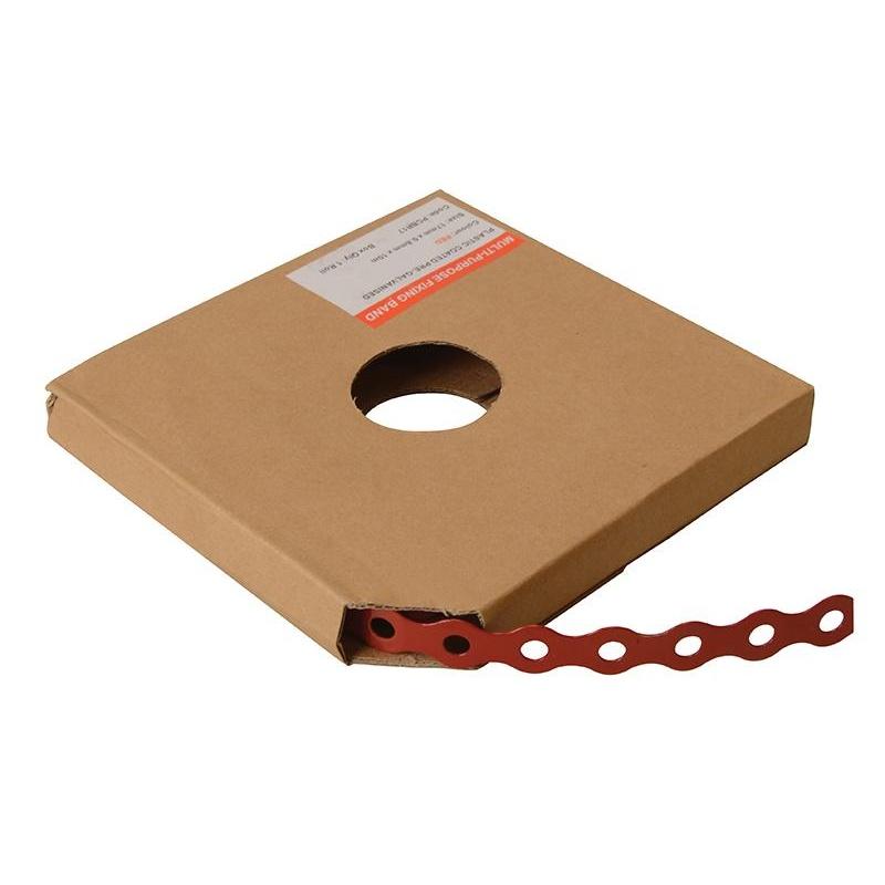 Forgefix Plastic Coated, Pre-galvanised Fixing Band