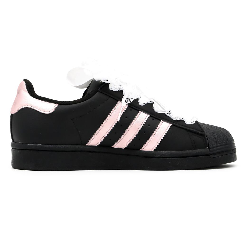 adidas Originals SUPERSTAR Raven Fabriqué, Girlish de Berlin, Sac Shopping Spécial, Dentelle, Romantique, Mode Polyvalent JH9977(Team52-S-BOX)