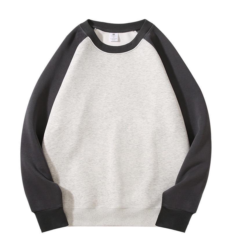 Japan-Korea Bestseller Women's Color Block Raglan Long Sleeve Sweatshirt - Lightweight, Casual Spring/Autumn Jacket