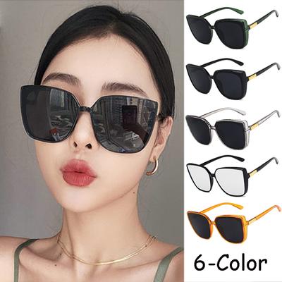 Cat Eye Women Sunglasses Vintage Designer Fashion Black Sun Glasses Big Frame Cool Sexy Female