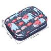 Portable Double-Sided Zipper Crochet Bag Handmade Oxford Cloth Storage Organizer Bag Crochet Hook Case Knitting Accessories