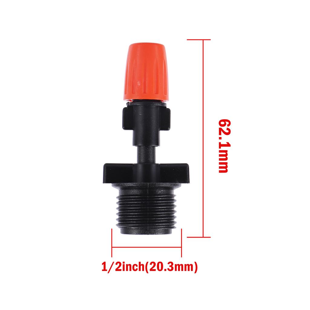 20Pcs Adjustable Orange Misting Nozzle Garden Greenhouse Terrace Watering Cooling Landscape Sprayer Flower Plant Irrigation Tool