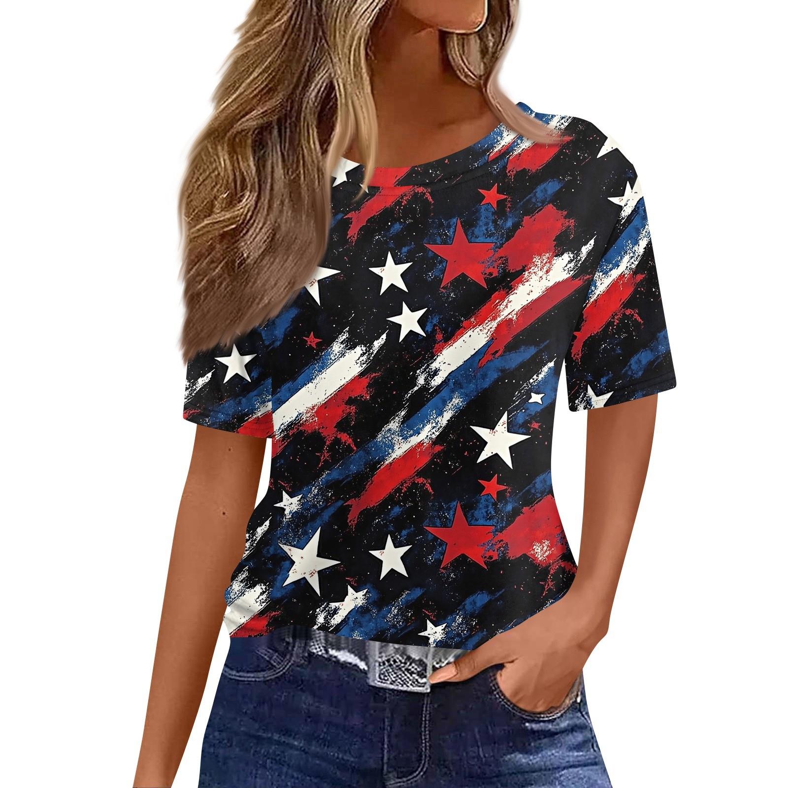 

Женский модный повседневный свитер с коротким рукавом и круглым вырезом L чёрный