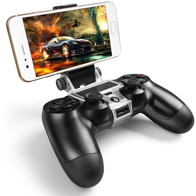For PlayStation PS4 Game Controller Joystick Smart Mobile Phone Clip Clamp Holder PS 4 Gamepad Support 6-Inch Cell Phone Stand